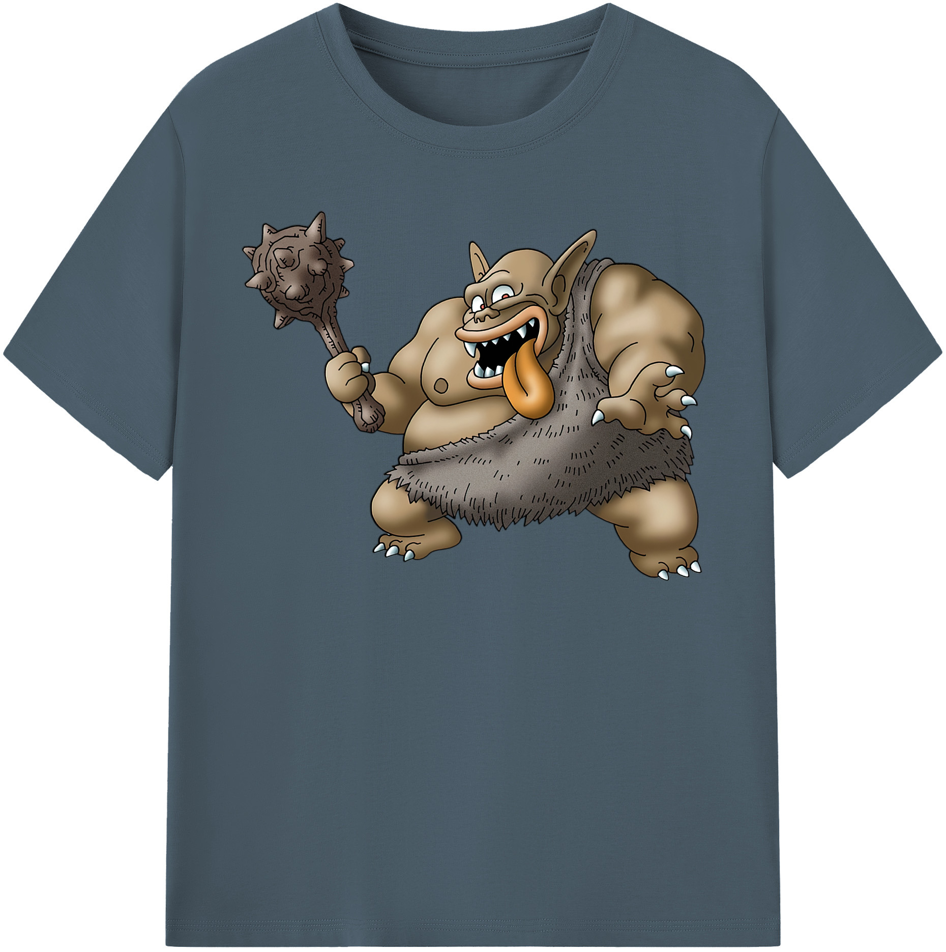 （画像用） ドラゴンクエスト Doragon Kuesuto Dragon Quest 綿100％半袖Tシャツ（フロントプリント）